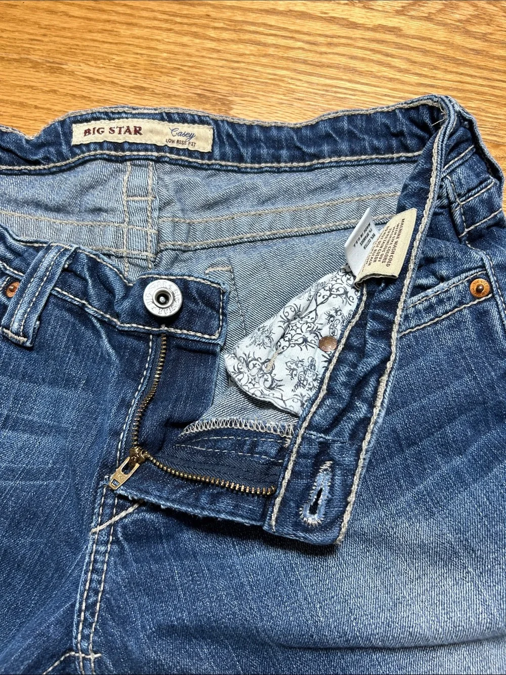 Women’s Big Star The Legendary Blue Jean Cropped Low Rise Size 31